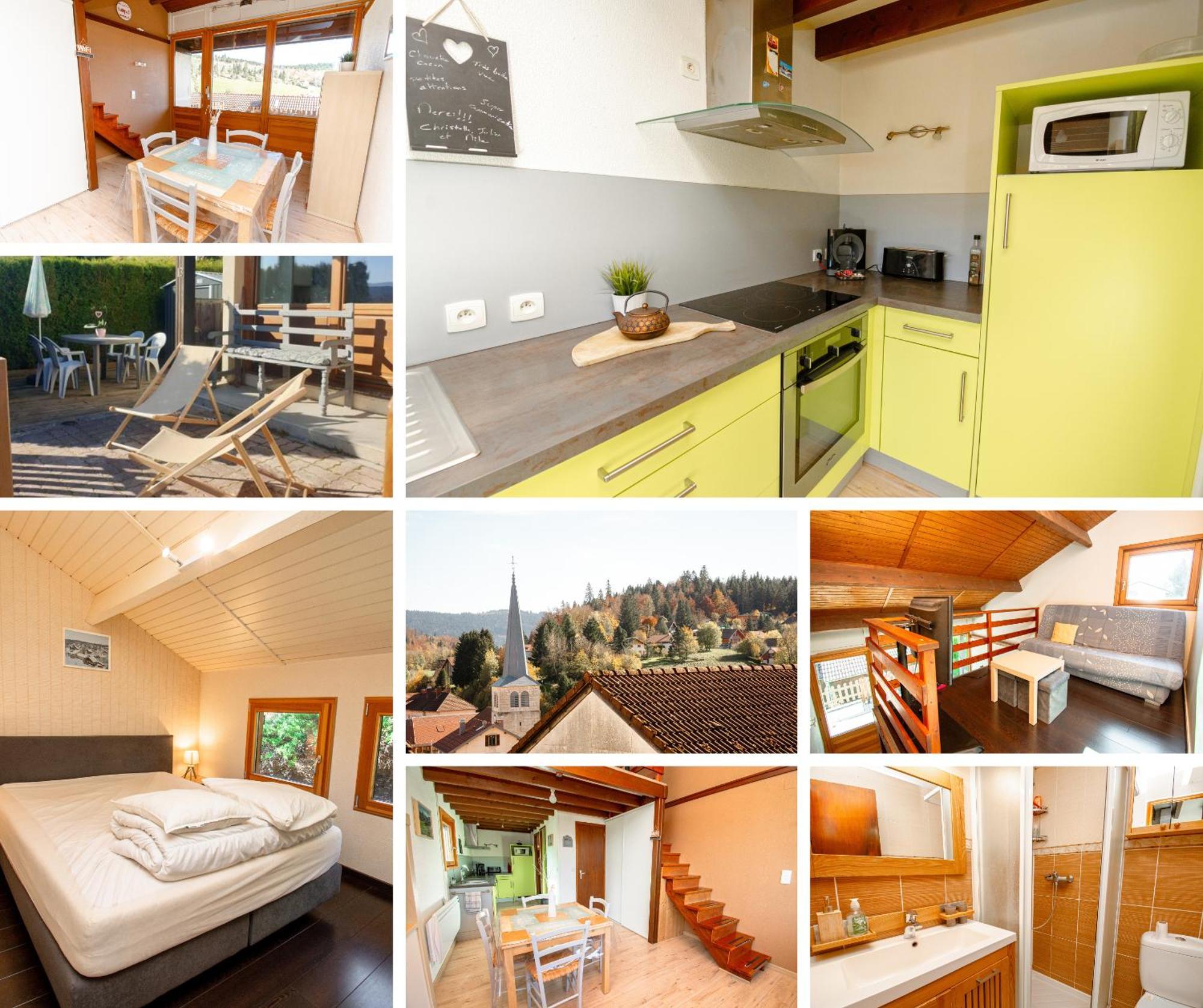 Terrasse Des Monts - Duplex Independant De Charme Apartment Les Hopitaux-Neufs ภายนอก รูปภาพ